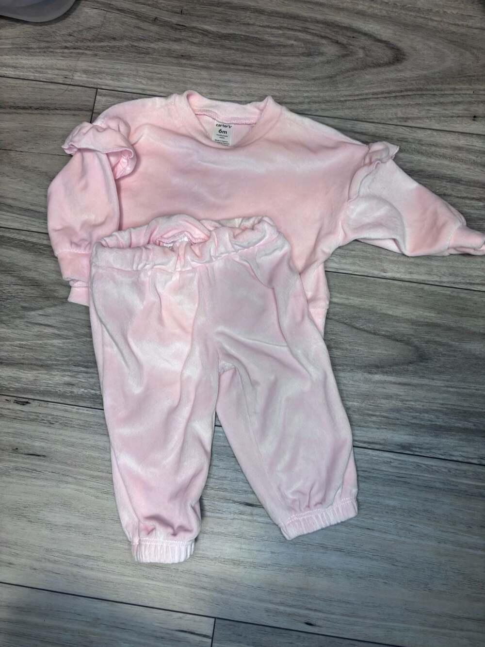 Mon Coeur Poodle Print Long Sleeve Cotton Bodysuit
